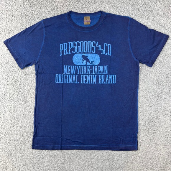 PRPS Other - PRPS GOODS&CO Blue Graphic T Shirt "New York Japan Original Denim Brand" Mens XL